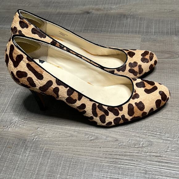 Max Studio Leopard Pump Heels Size 8.5 - Picture 2 of 7